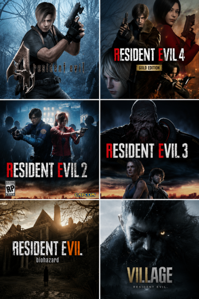🔥 Pacote Resident Evil Steam Key 