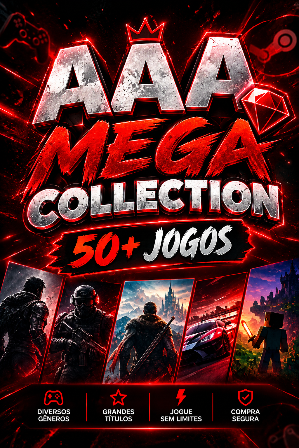💎 AAA Mega Collection — 50+ jogos AAA 💎