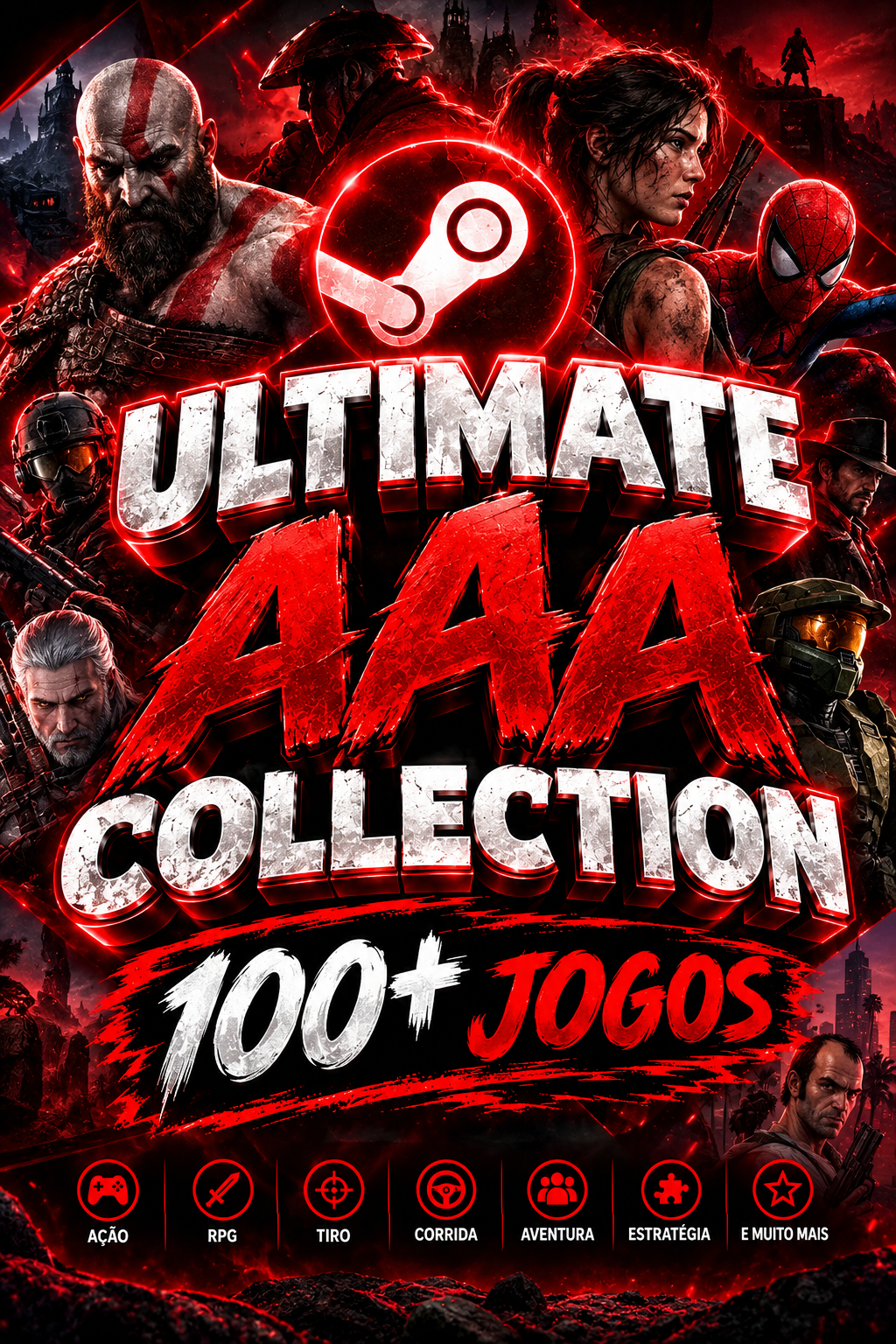 🔥 Ultimate AAA Collection — 100+ jogos 🔥